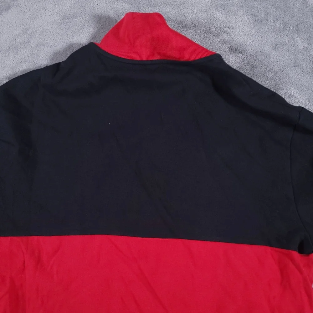 Polo Ralph Lauren Track Jacket Mens Small Red Black Performance Colorblock‎ Zip